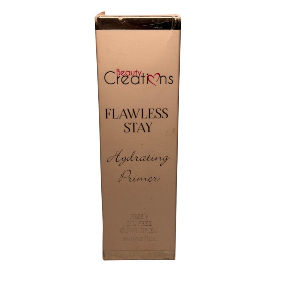 Beauty Creations Flawless Stay Hydrating Primer 30ml/1oz ~Dewy Finish~New In Box